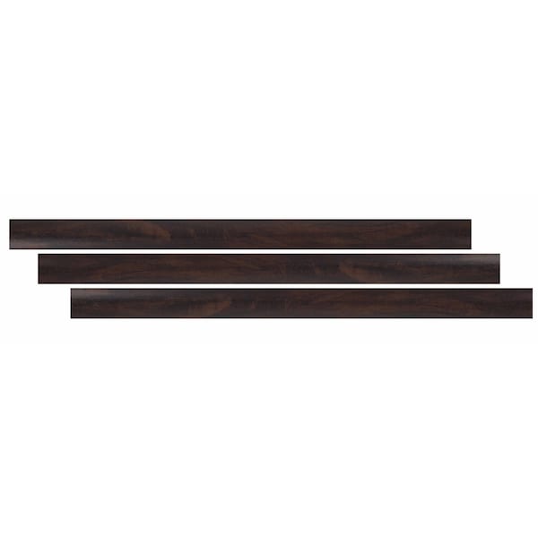 Ackland 0.26 in. T x 94 in. L x 1.77 in. W Midnight Walnut Luxury Vinyl Flooring Trim End Cap Molding AKVTVMIWA-EC - main
